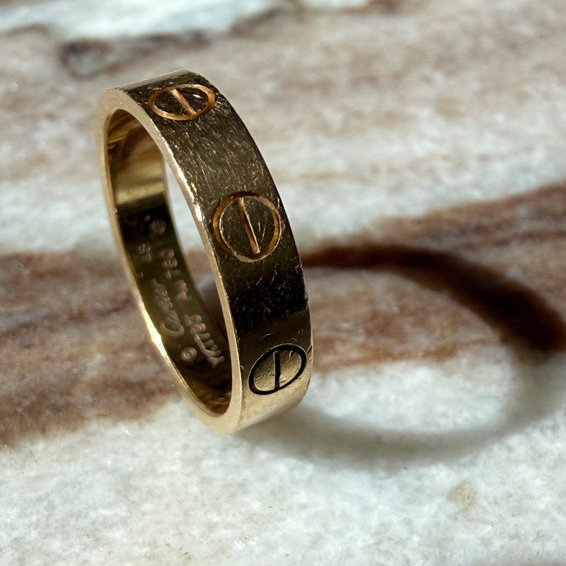 Cartier LOVE Ring Small Model 18k Yellow Gold, sz 48