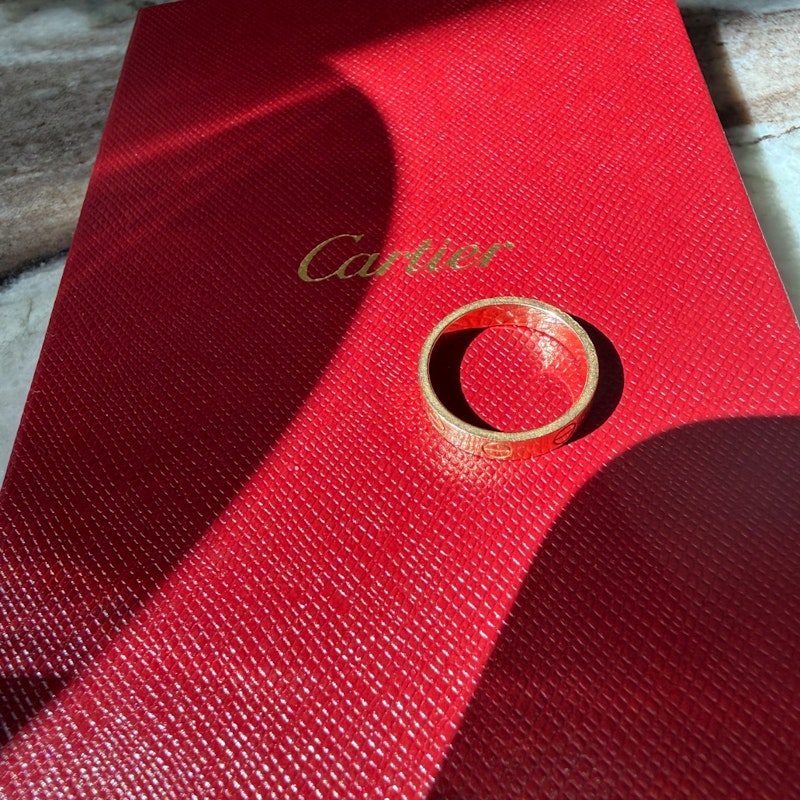 Cartier LOVE Ring Small Model 18k Yellow Gold, sz 48