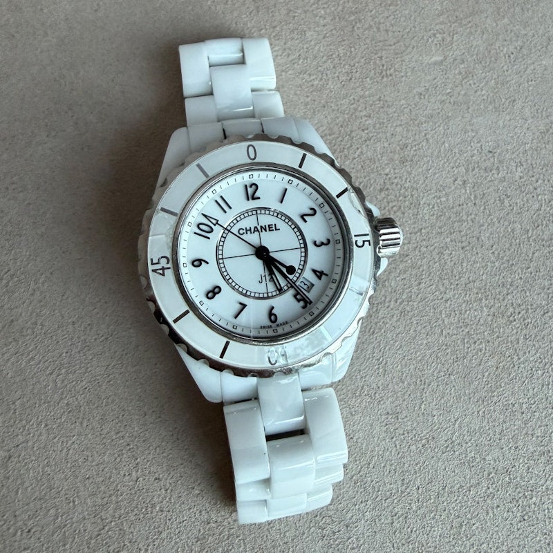 Chanel J12 33mm White Ceramic Watch