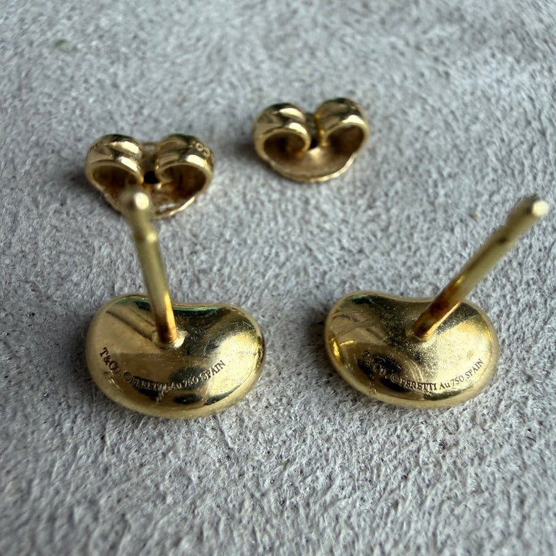 Tiffany & Co. Elsa Peretti Bean Yellow Gold Earrings