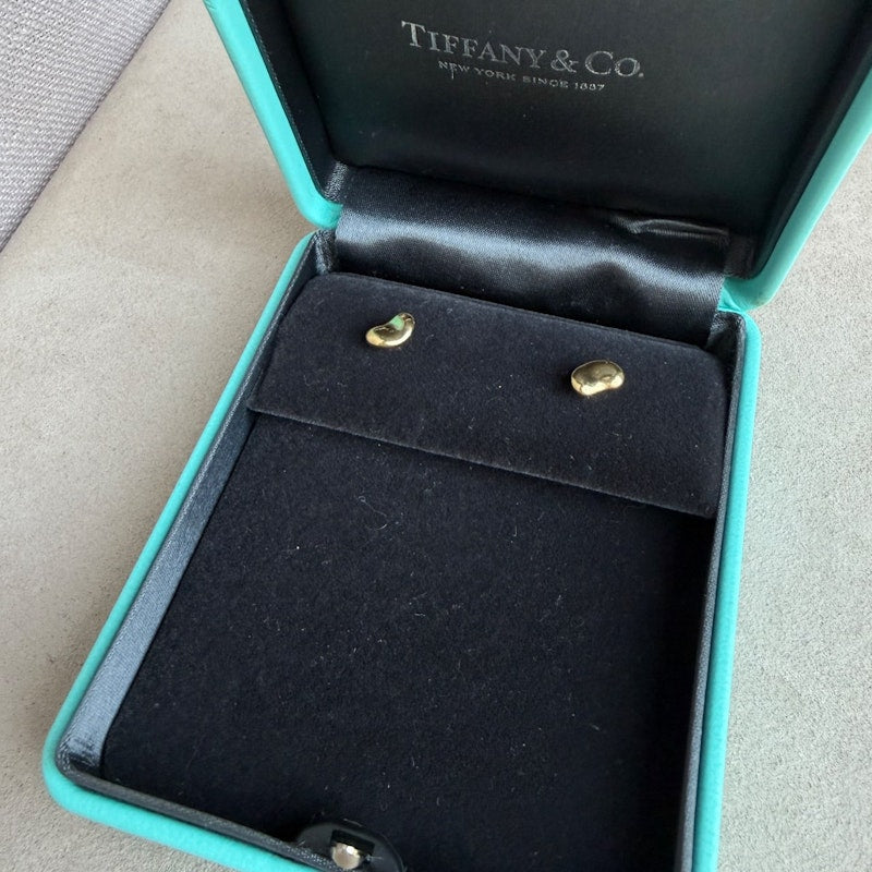 Tiffany & Co. Elsa Peretti Bean Yellow Gold Earrings