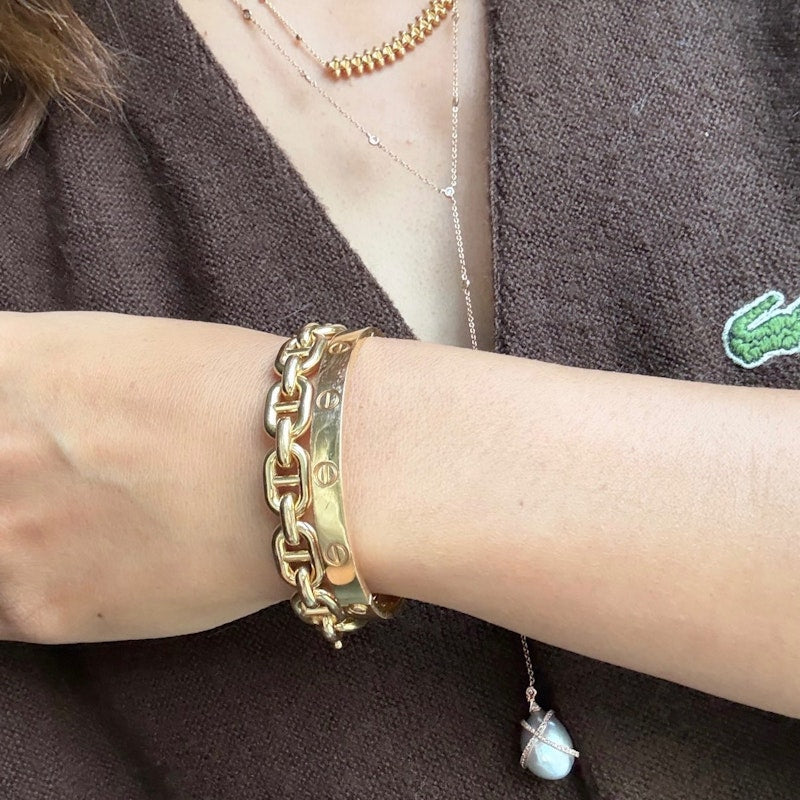Cartier 18k Yellow Gold LOVE Bracelet, Classic Model, size 17