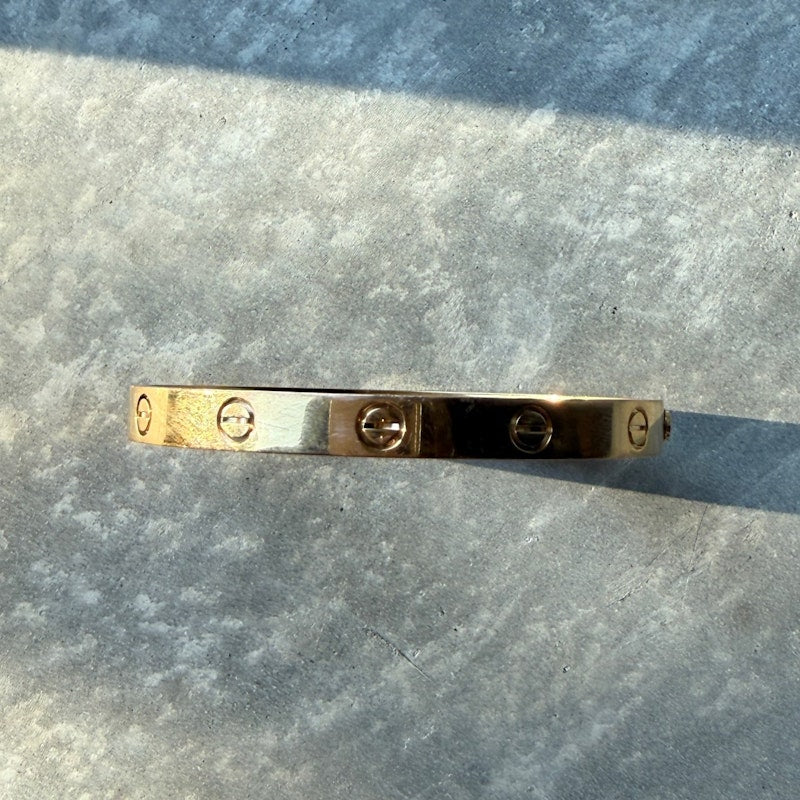 Cartier 18k Yellow Gold LOVE Bracelet, Classic Model, size 17