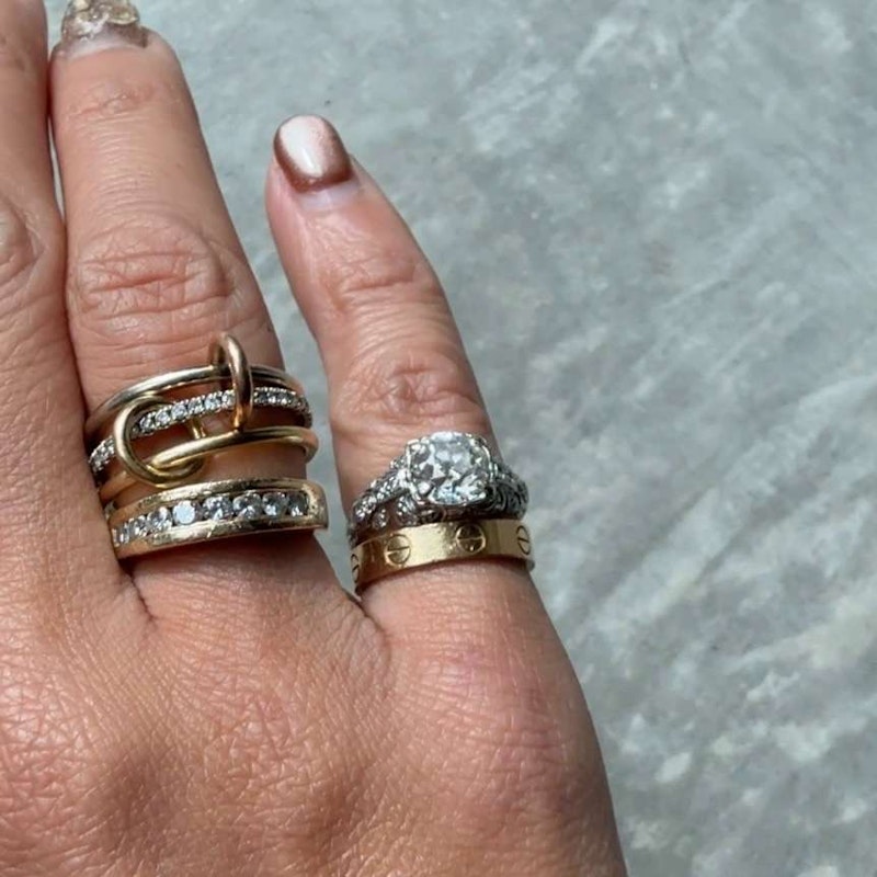 Antique Old Mine Cut Diamond Ring ~1.25–1.40ct 14k White Gold with Old-Cut Diamond Shoulders