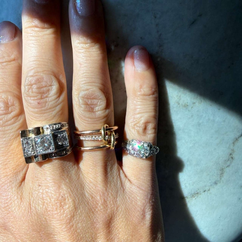 Antique Old Mine Cut Diamond Ring ~1.25–1.40ct 14k White Gold with Old-Cut Diamond Shoulders