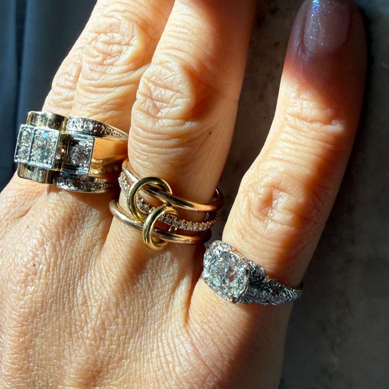 Antique Old Mine Cut Diamond Ring ~1.25–1.40ct 14k White Gold with Old-Cut Diamond Shoulders