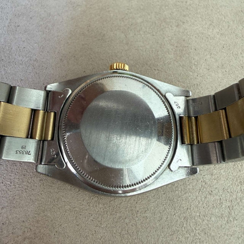Vintage Rolex Oyster Perpetual Date 34mm Two-Tone Steel & Gold Watch