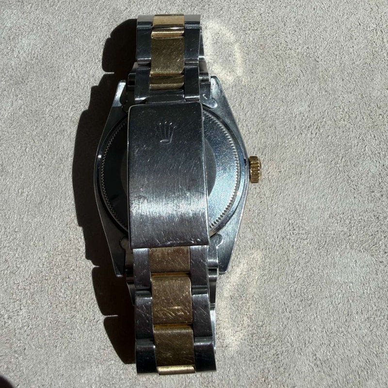 Vintage Rolex Oyster Perpetual Date 34mm Two-Tone Steel & Gold Watch