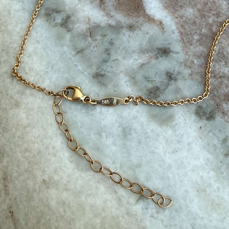 Jacquie Aiche Opal Eye Burst Diamond 14k Yellow Gold Pendant Necklace