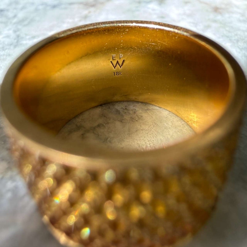 Emily P. Wheeler Sunrise Ombre Yellow Sapphire Ring 18k Yellow Gold
