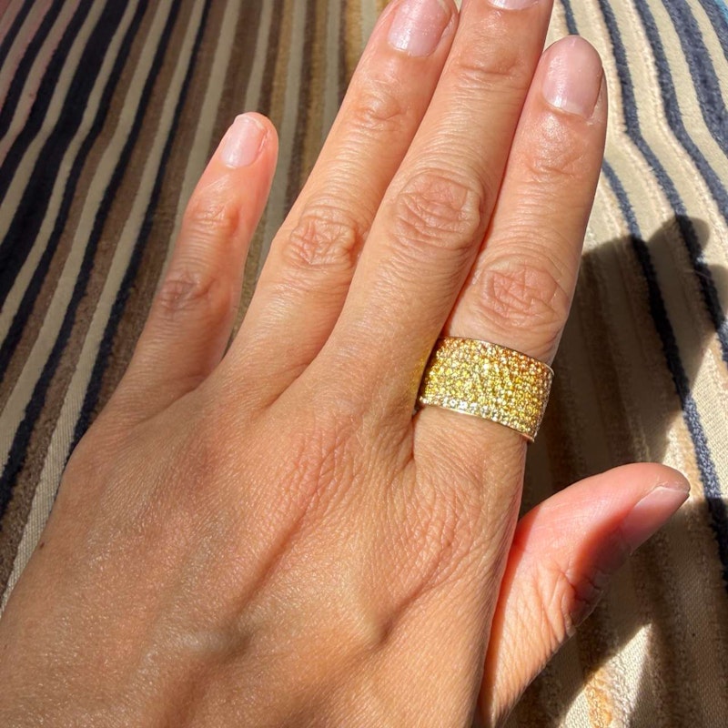 Emily P. Wheeler Sunrise Ombre Yellow Sapphire Ring 18k Yellow Gold