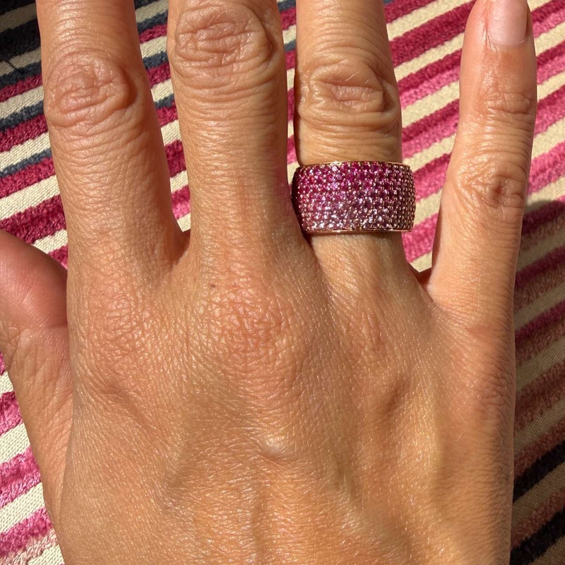 Emily P. Wheeler Flamingo Ombre Ring 18k Rose Gold Pink Sapphire