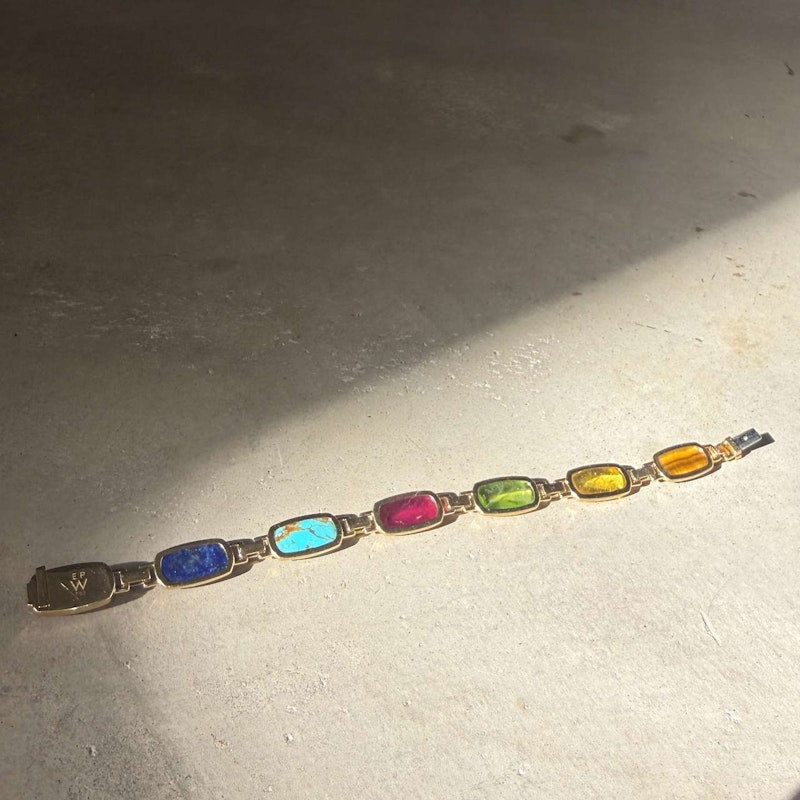 Emily P. Wheeler Colorblock Gemstone Bracelet 18k Yellow Gold