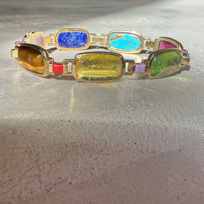 Emily P. Wheeler Colorblock Gemstone Bracelet 18k Yellow Gold