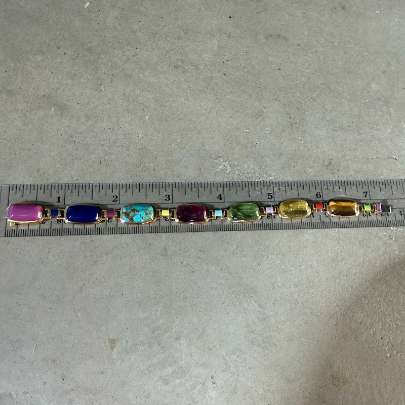 Emily P. Wheeler Colorblock Gemstone Bracelet 18k Yellow Gold