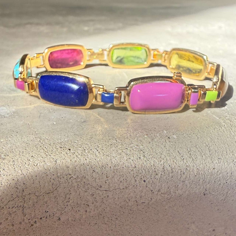 Emily P. Wheeler Colorblock Gemstone Bracelet 18k Yellow Gold