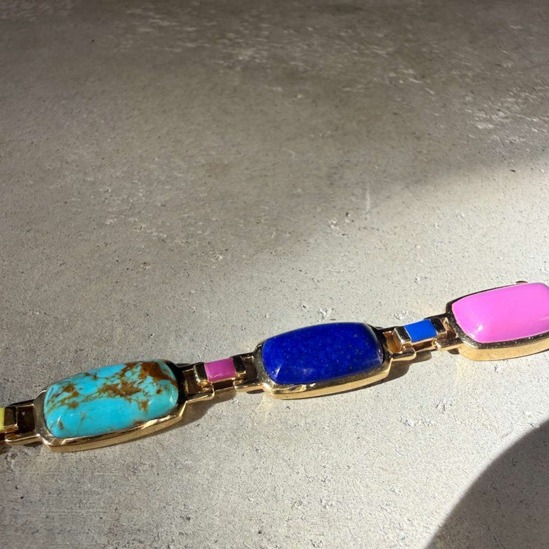 Emily P. Wheeler Colorblock Gemstone Bracelet 18k Yellow Gold