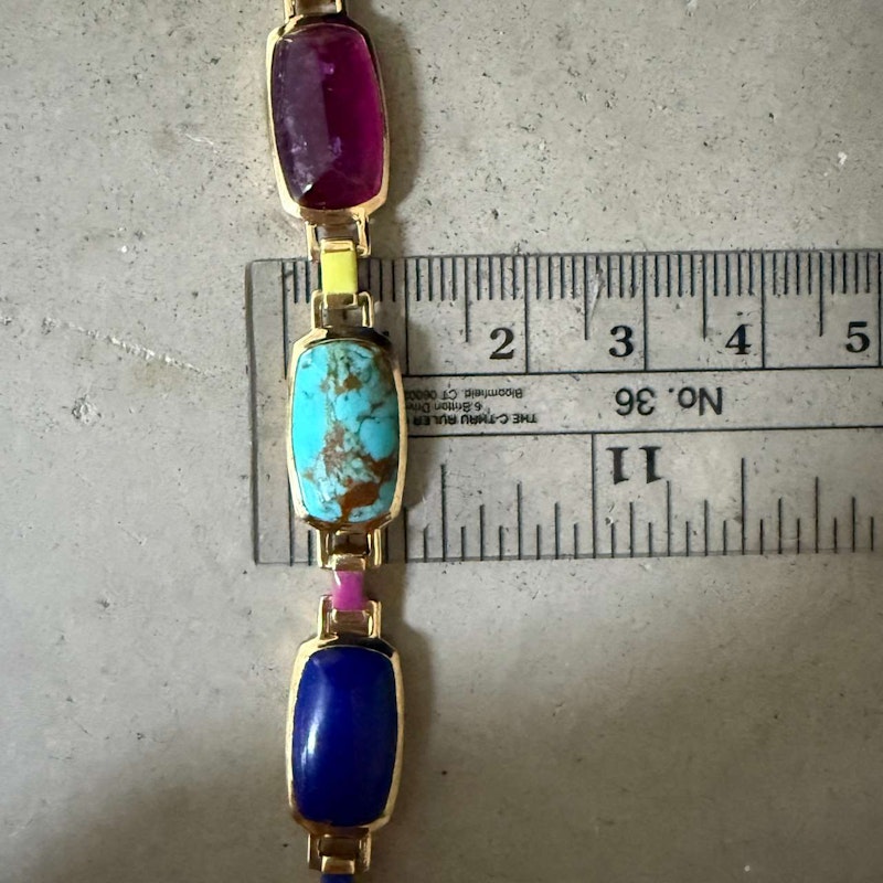 Emily P. Wheeler Colorblock Gemstone Bracelet 18k Yellow Gold