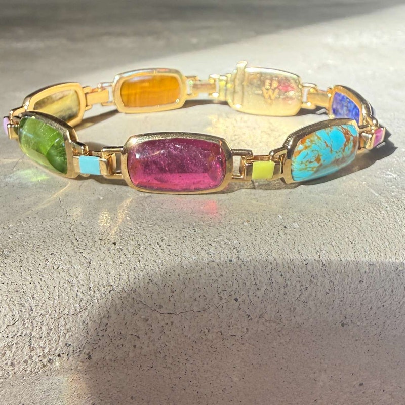 Emily P. Wheeler Colorblock Gemstone Bracelet 18k Yellow Gold