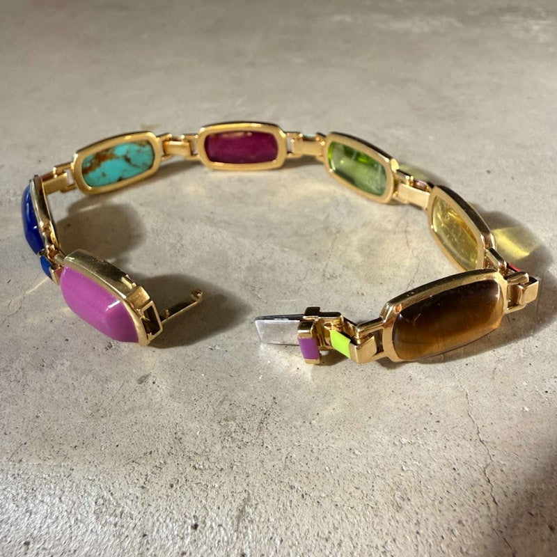 Emily P. Wheeler Colorblock Gemstone Bracelet 18k Yellow Gold