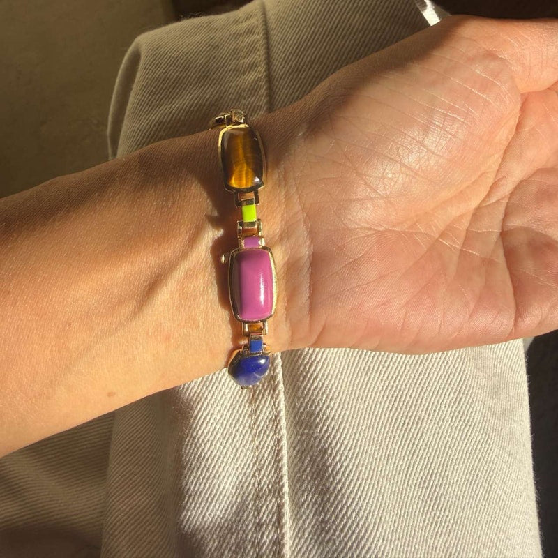 Emily P. Wheeler Colorblock Gemstone Bracelet 18k Yellow Gold
