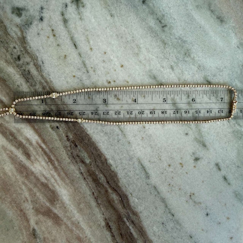 Jacquie Aiche 14k Yellow Gold 7.70ct Diamond Twiggy Lariat Necklace