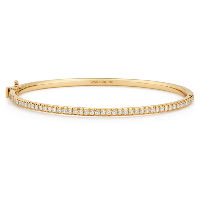 Jade Trau 18k Yellow Gold 0.79ct Pavé Diamond Bangle