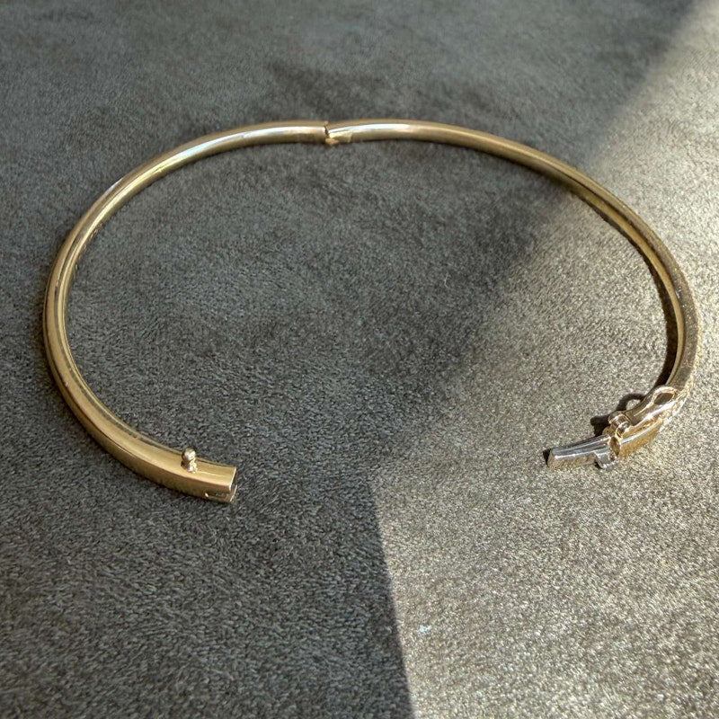 Jade Trau 18k Yellow Gold 0.79ct Pavé Diamond Bangle