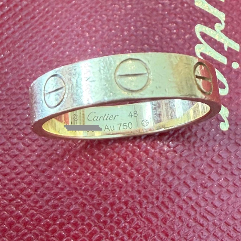 Cartier LOVE Ring Small Model 18k Yellow Gold, sz 48