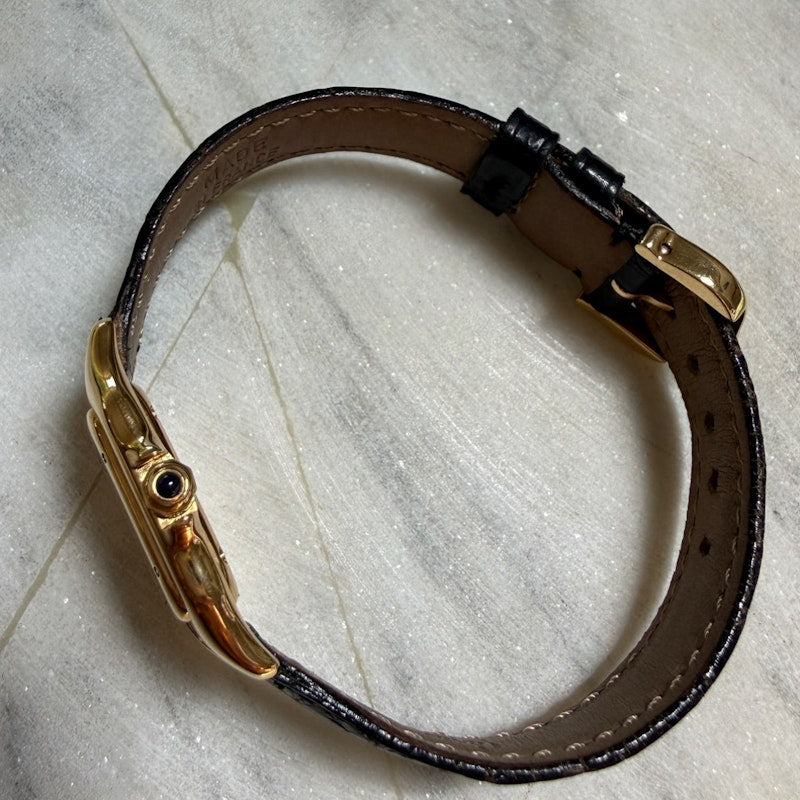 Vintage Cartier Mini Panthère Circa 1990s 18k Yellow Gold Quartz Watch 21.5mm