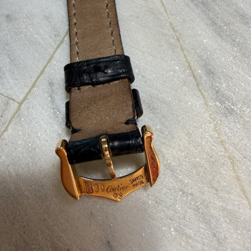 Vintage Cartier Mini Panthère Circa 1990s 18k Yellow Gold Quartz Watch 21.5mm