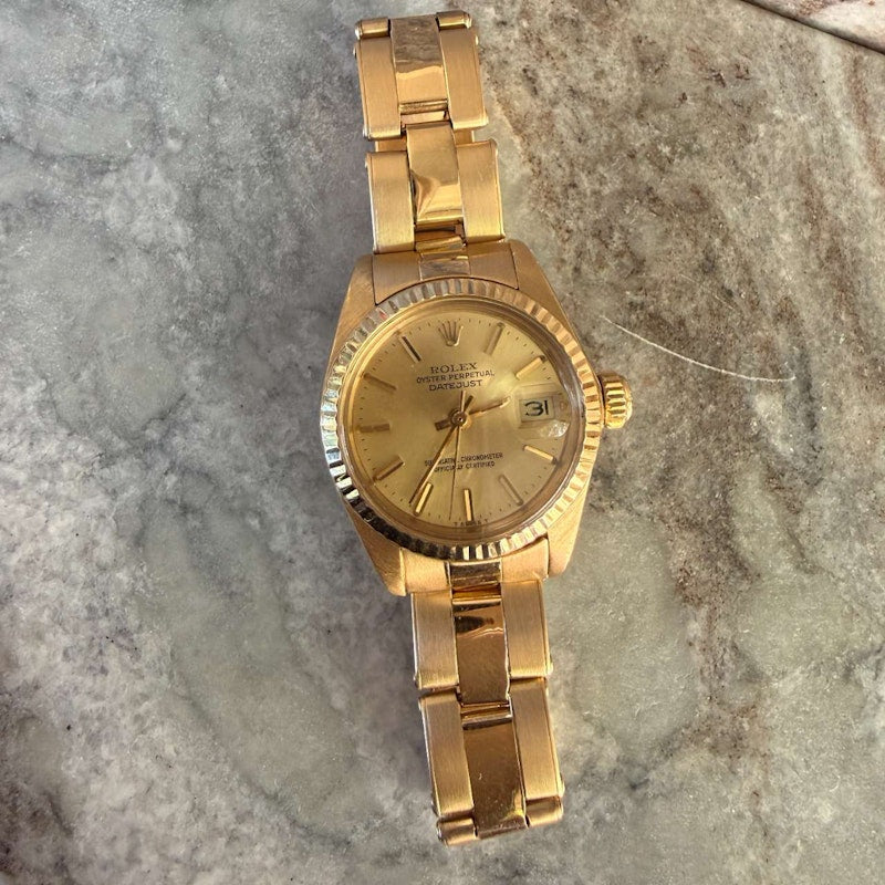 Vintage Rolex Lady-Datejust Ref. 6917 Circa 1960s 18k Yellow Gold Automatic 26mm Watch