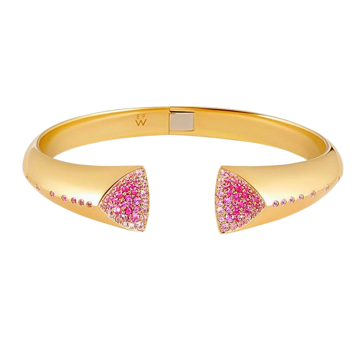Emily P. Wheeler Pink Sapphire Geode Cuff in 18k Yellow Gold