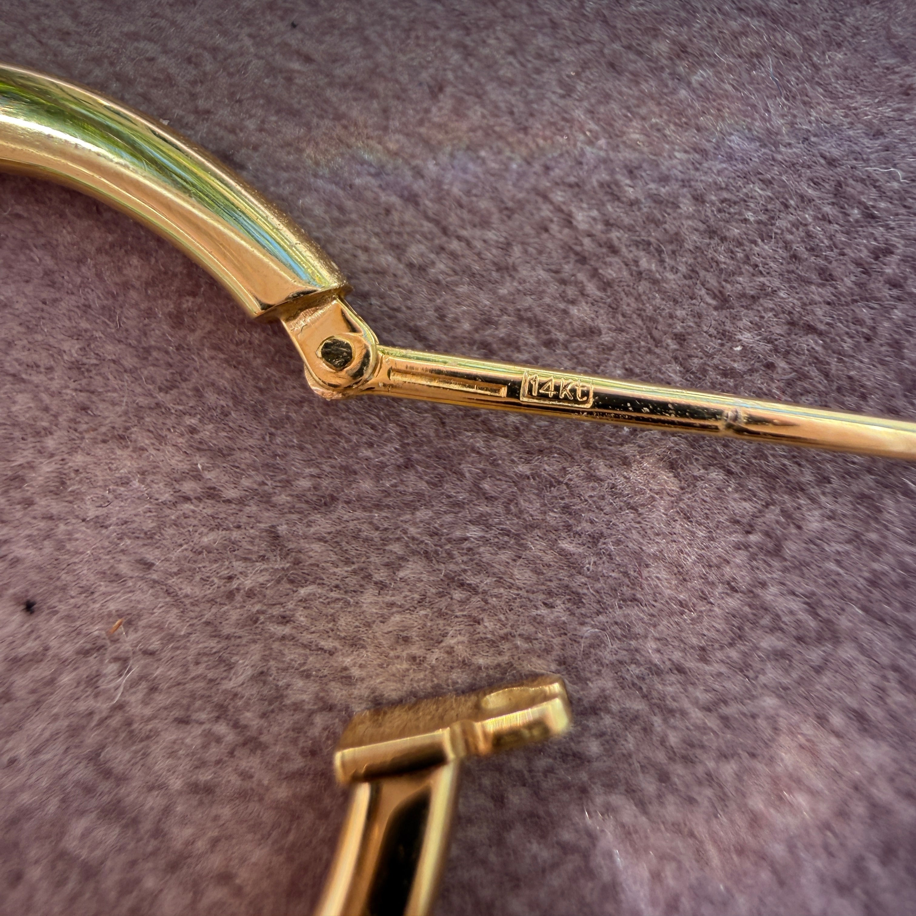 Shylee Rose 14k Yellow Gold Graduated Skinny Hoops