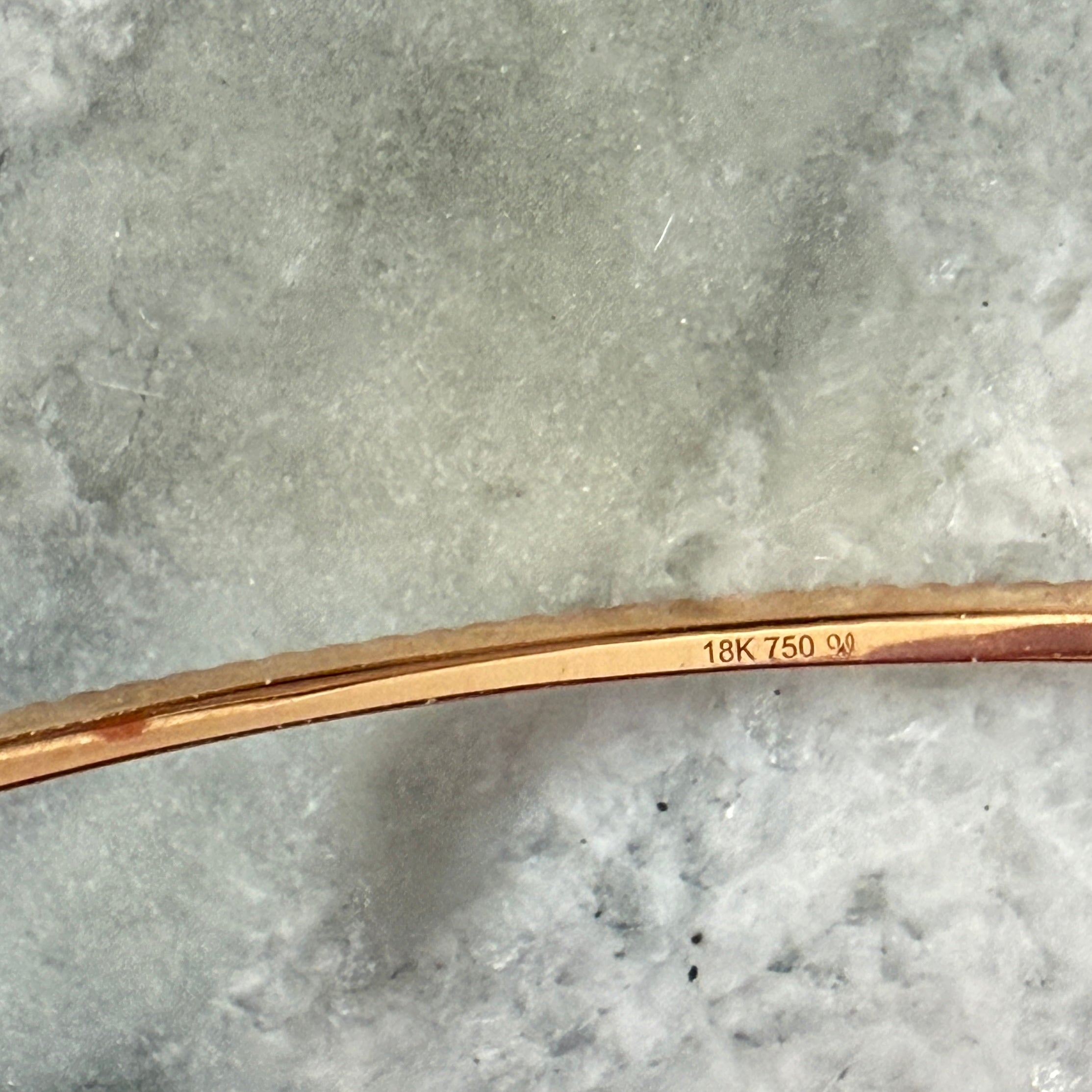 Shylee Rose 18k Rose Gold 2" Diamond Hoops