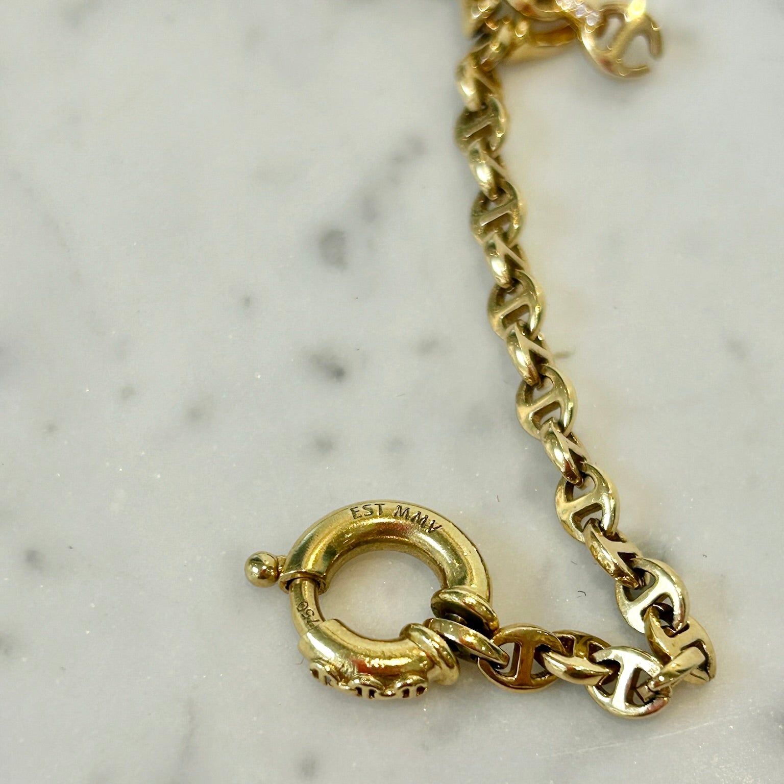 Hoorsenbuhs 18k Yellow Gold Diamond Open-Link Chain Necklace