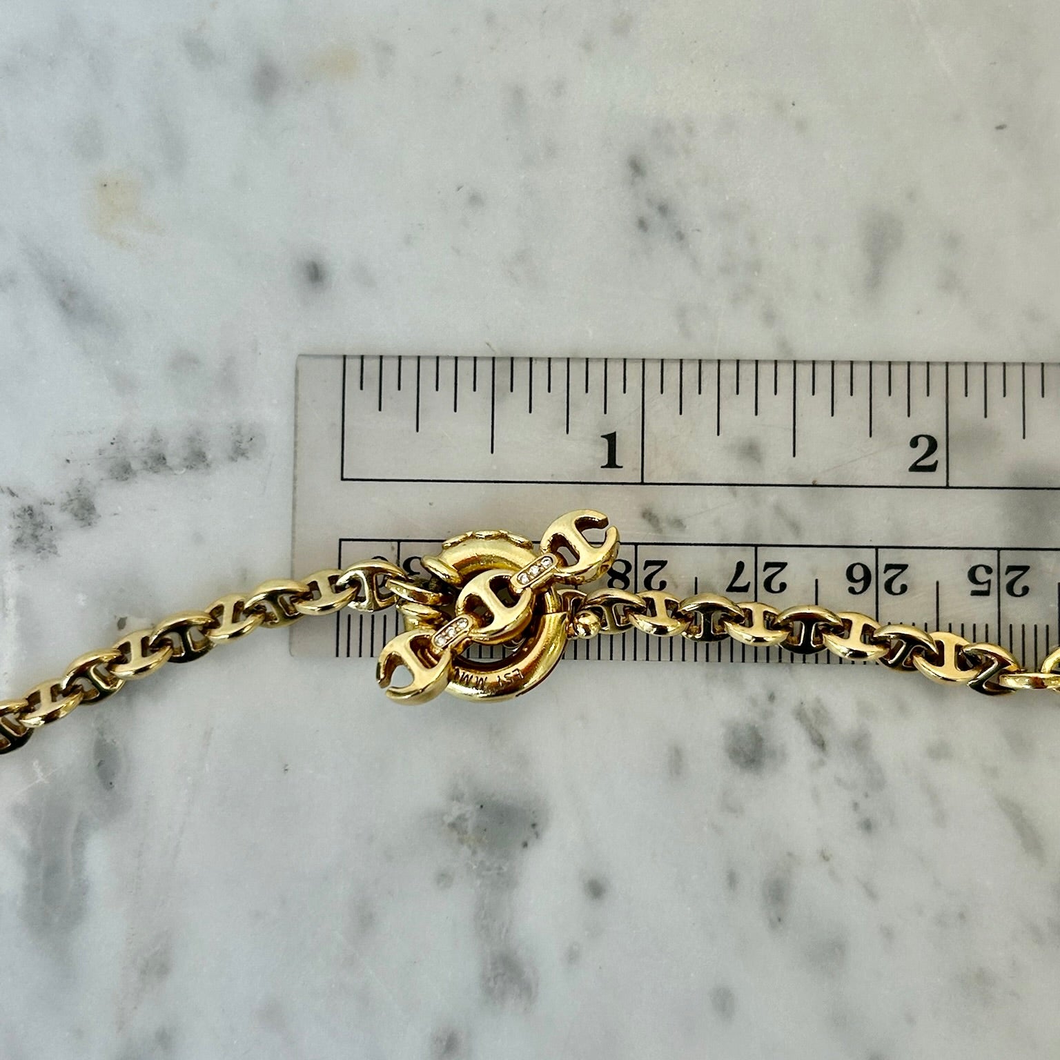 Hoorsenbuhs 18k Yellow Gold Diamond Open-Link Chain Necklace