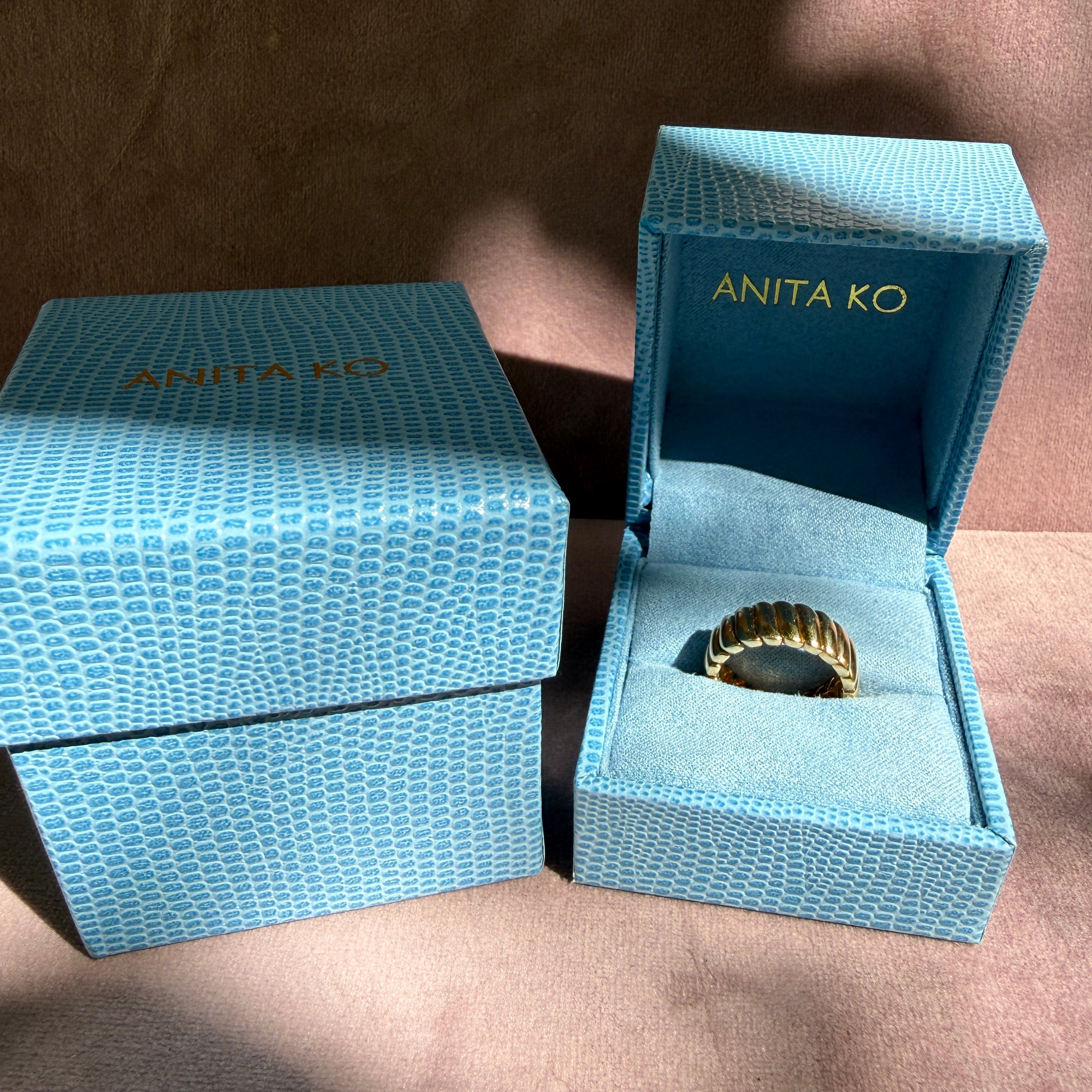 Anita Ko 18k Yellow Gold Classic Zoe Ring