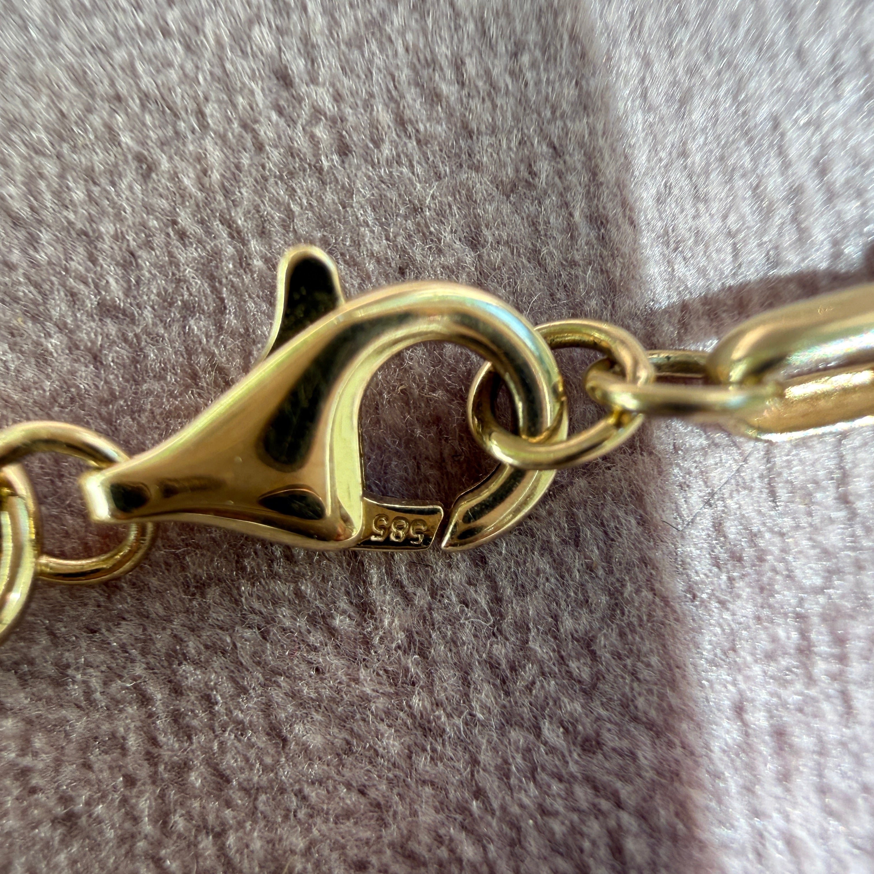 14k Yellow Gold Horsebit Chain Necklace