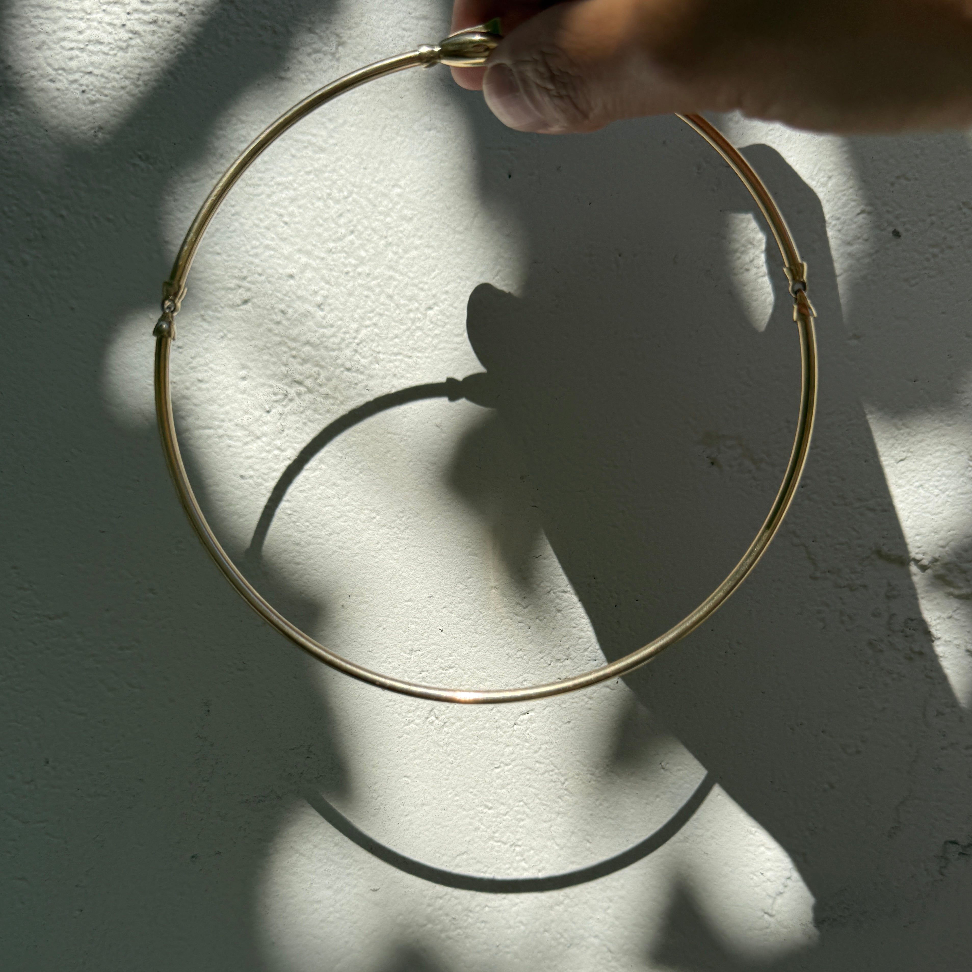 14k Yellow Gold Tube Choker