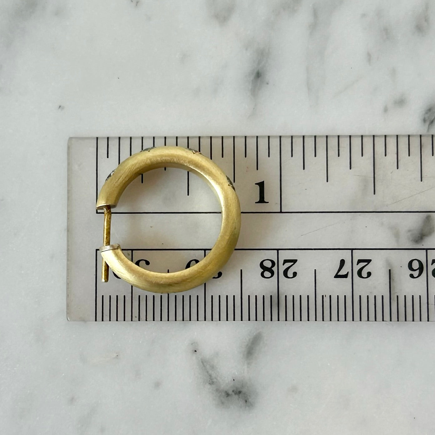 Jenna Blake Diamond Gypsy Hoops in 18k Yellow Gold