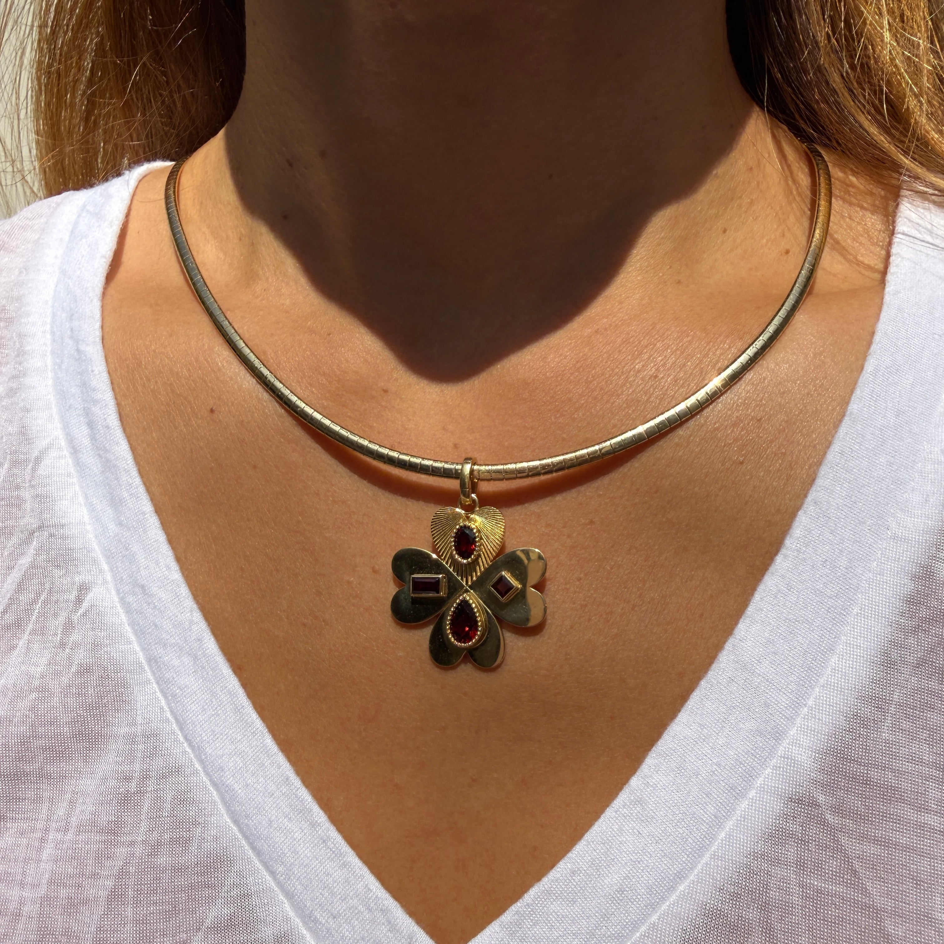 FoundRae Small Sleek Collar Necklace, 18" Custom Length