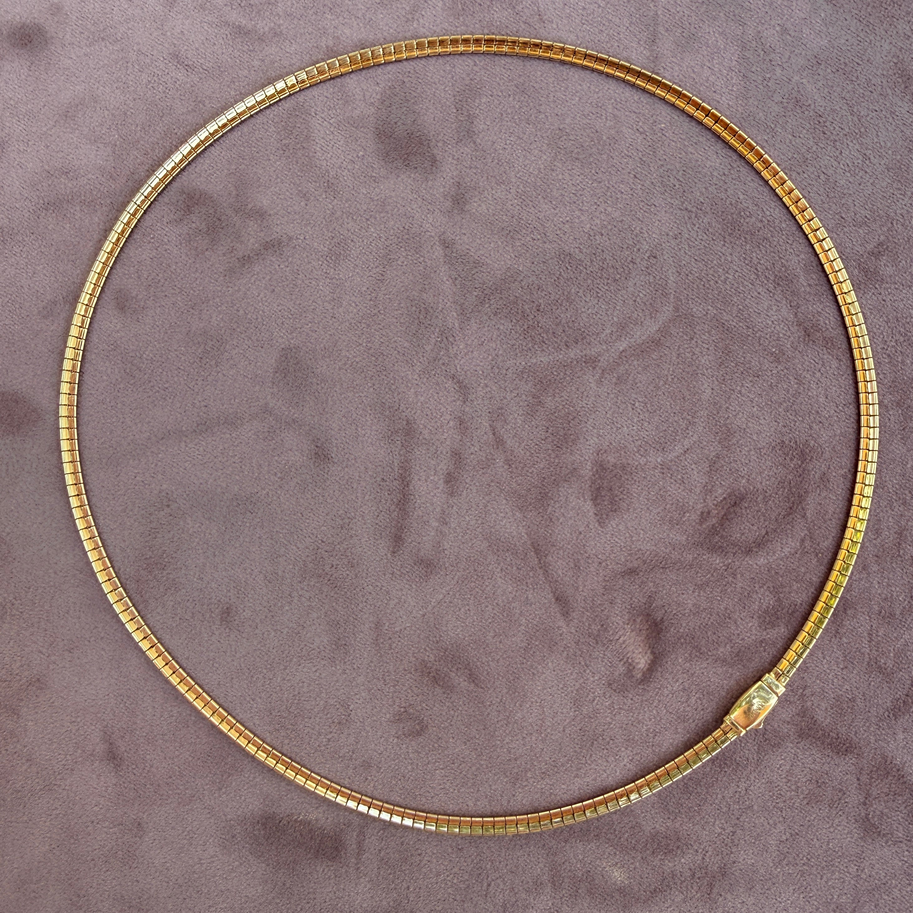 FoundRae Small Sleek Collar Necklace, 18" Custom Length
