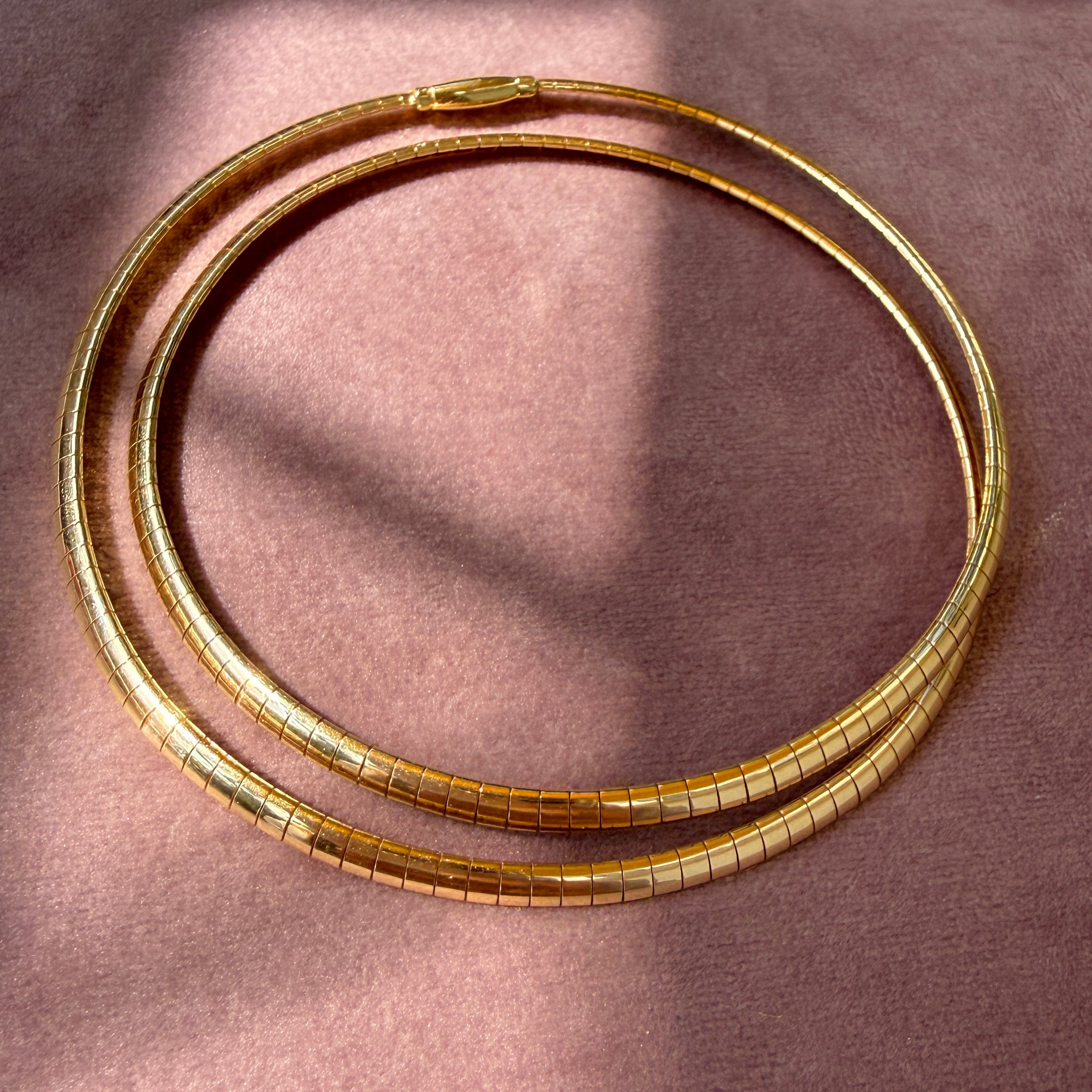 FoundRae Small Sleek Collar Necklace, 18" Custom Length