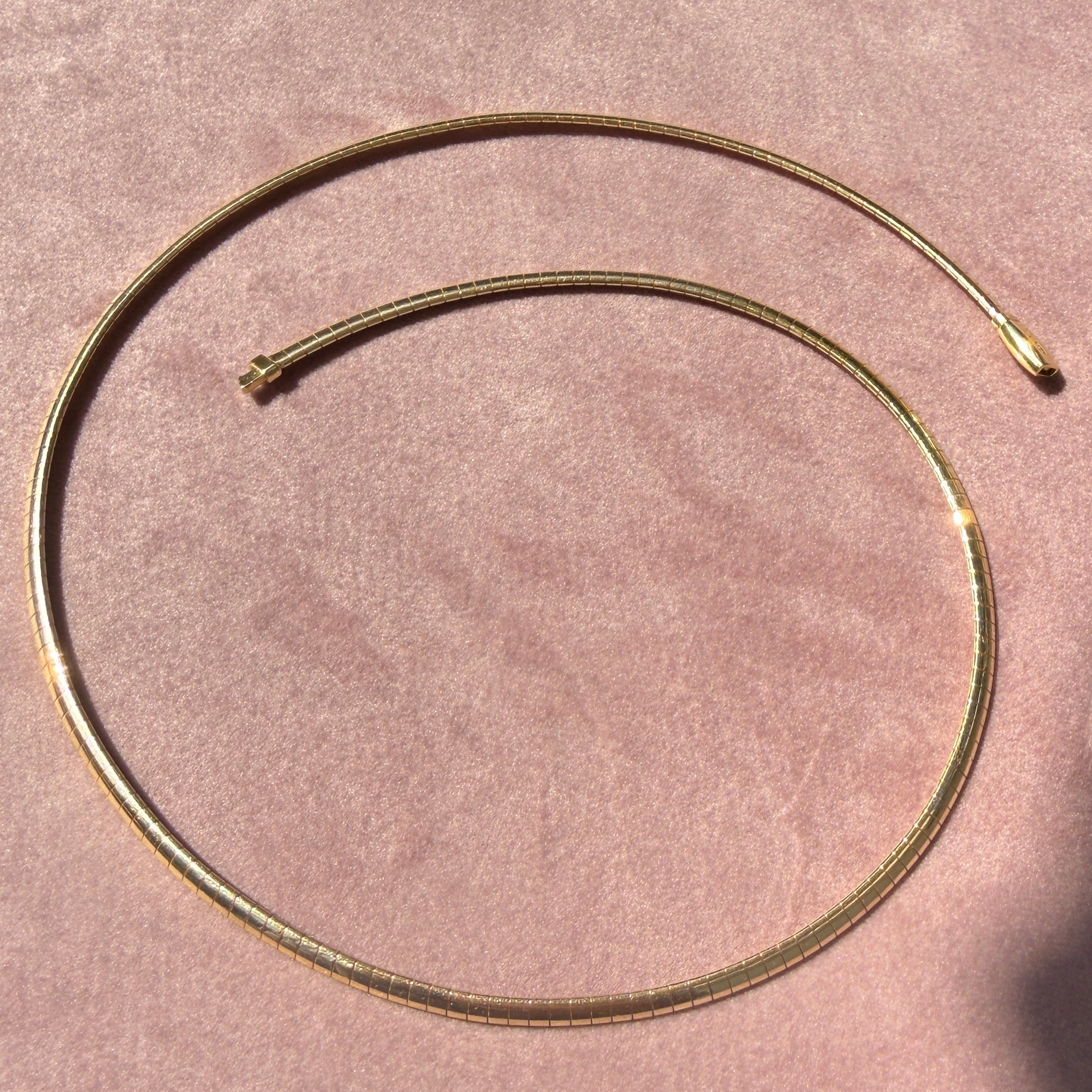 FoundRae Small Sleek Collar Necklace, 18" Custom Length