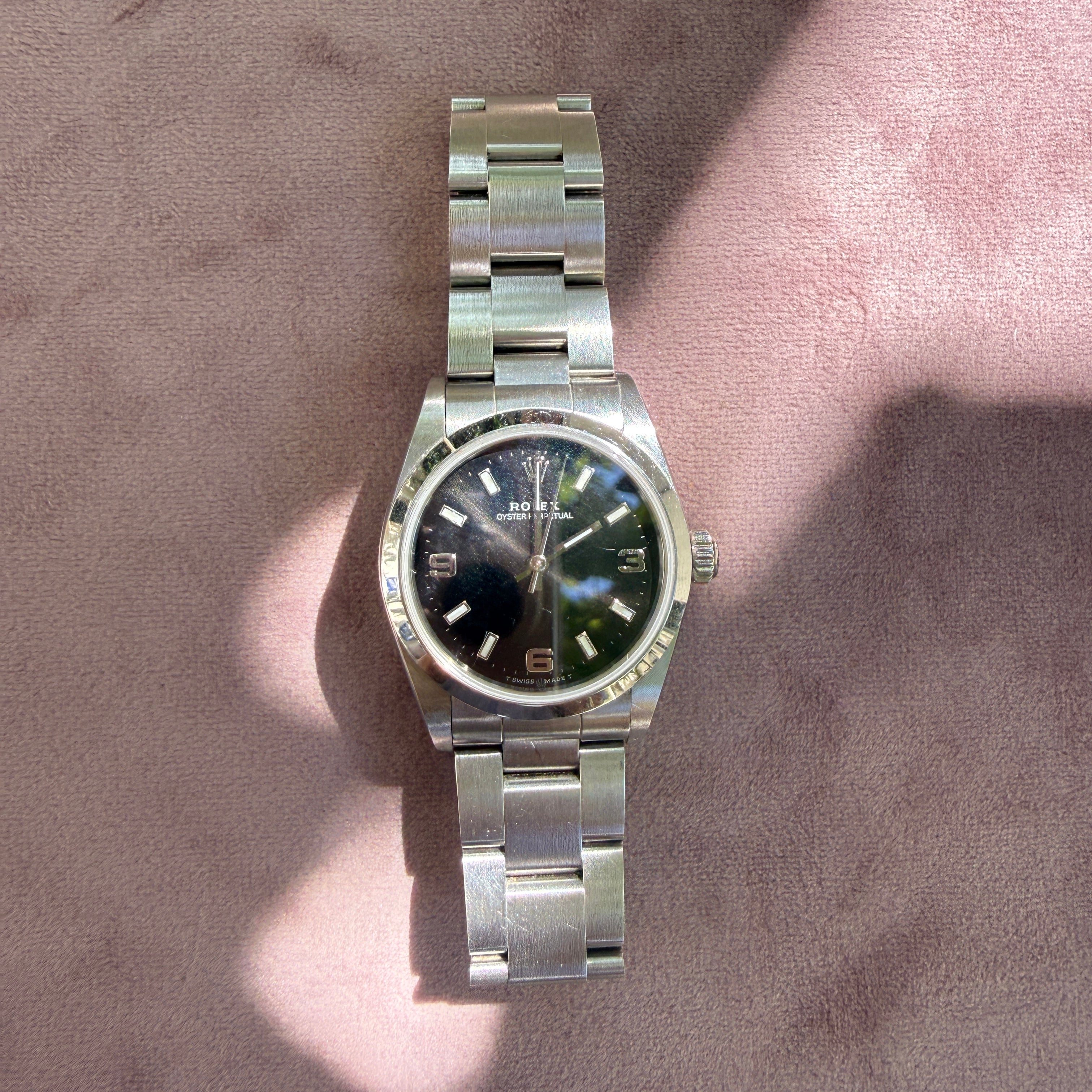 Rolex Oyster Perpetual 31 Stainless Steel Black Dial Watch