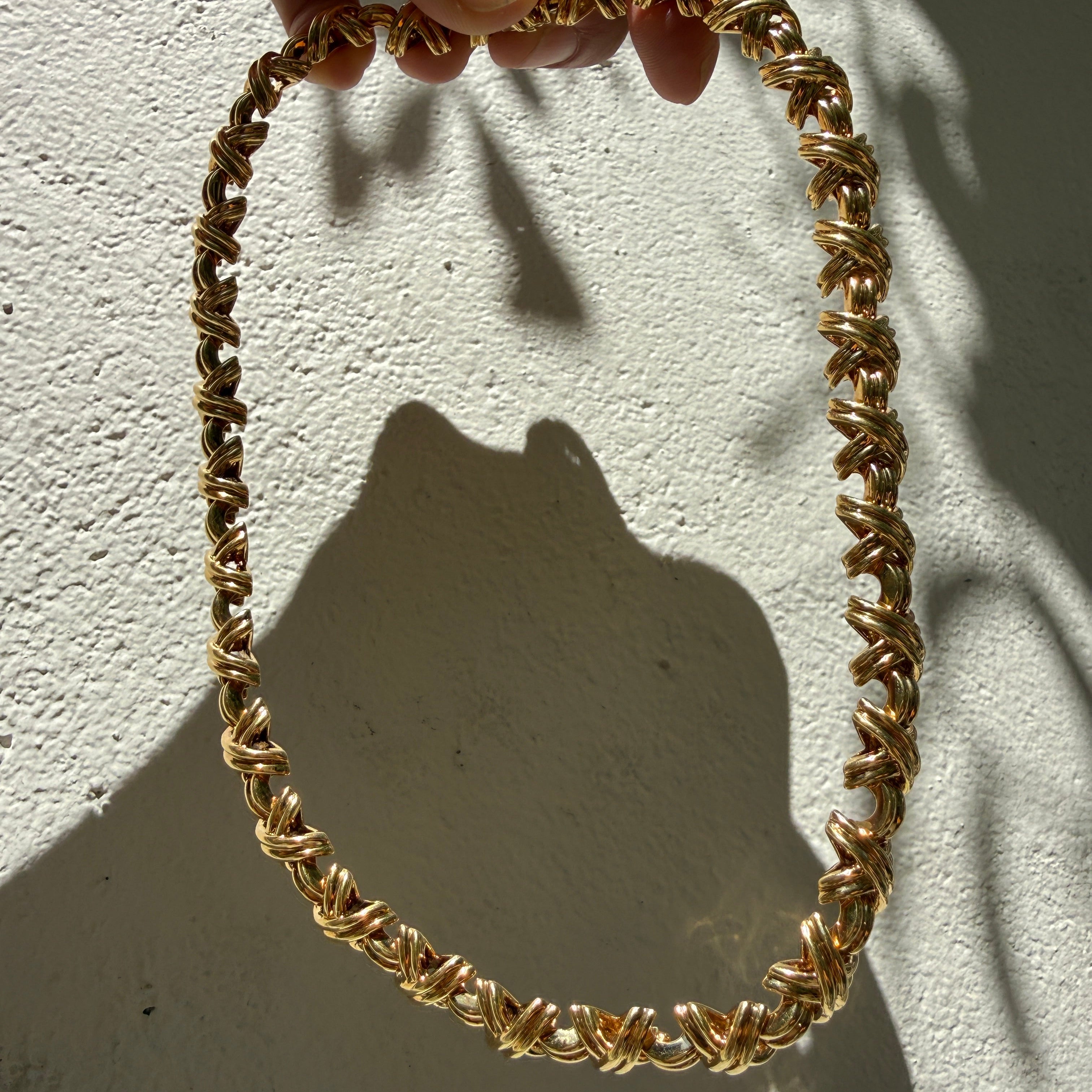 Tiffany & Co. Signature X Necklace in 18k Yellow Gold