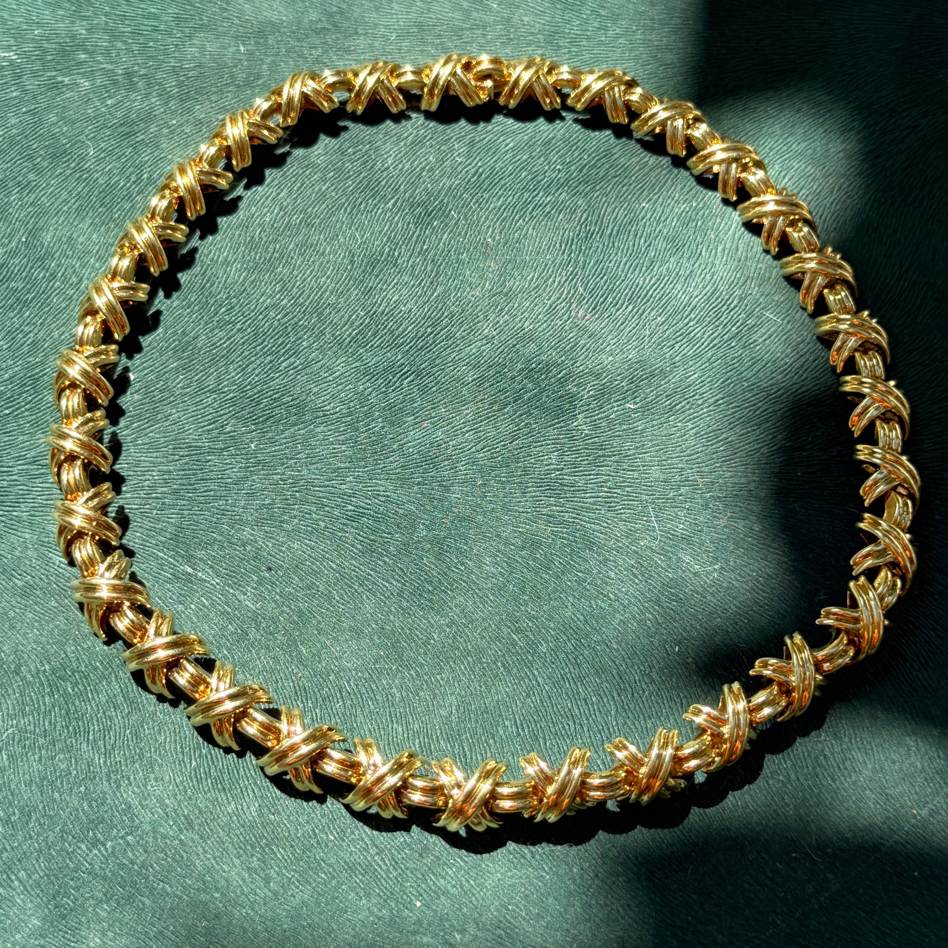 Tiffany & Co. Signature X Necklace in 18k Yellow Gold
