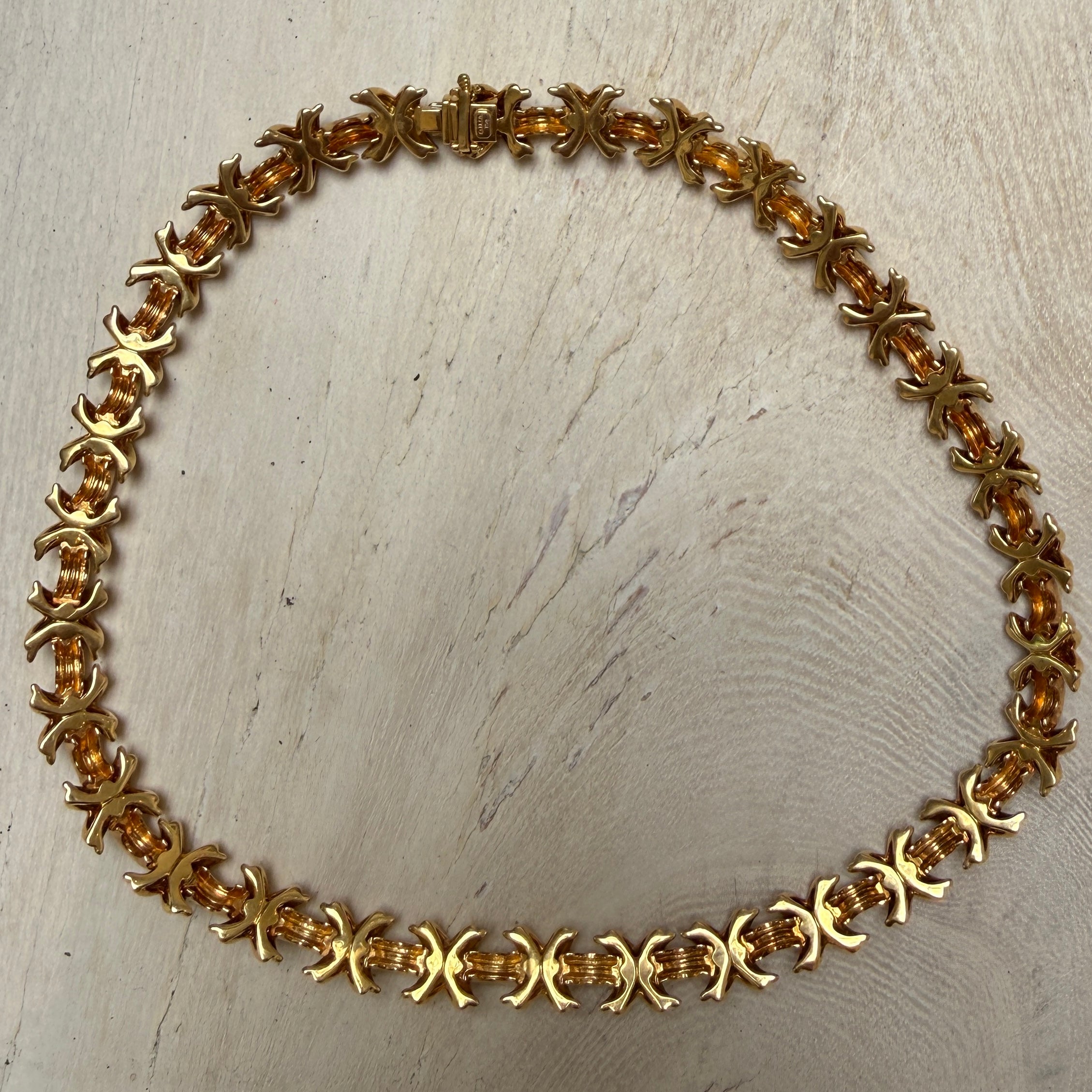 Tiffany & Co. Signature X Necklace in 18k Yellow Gold
