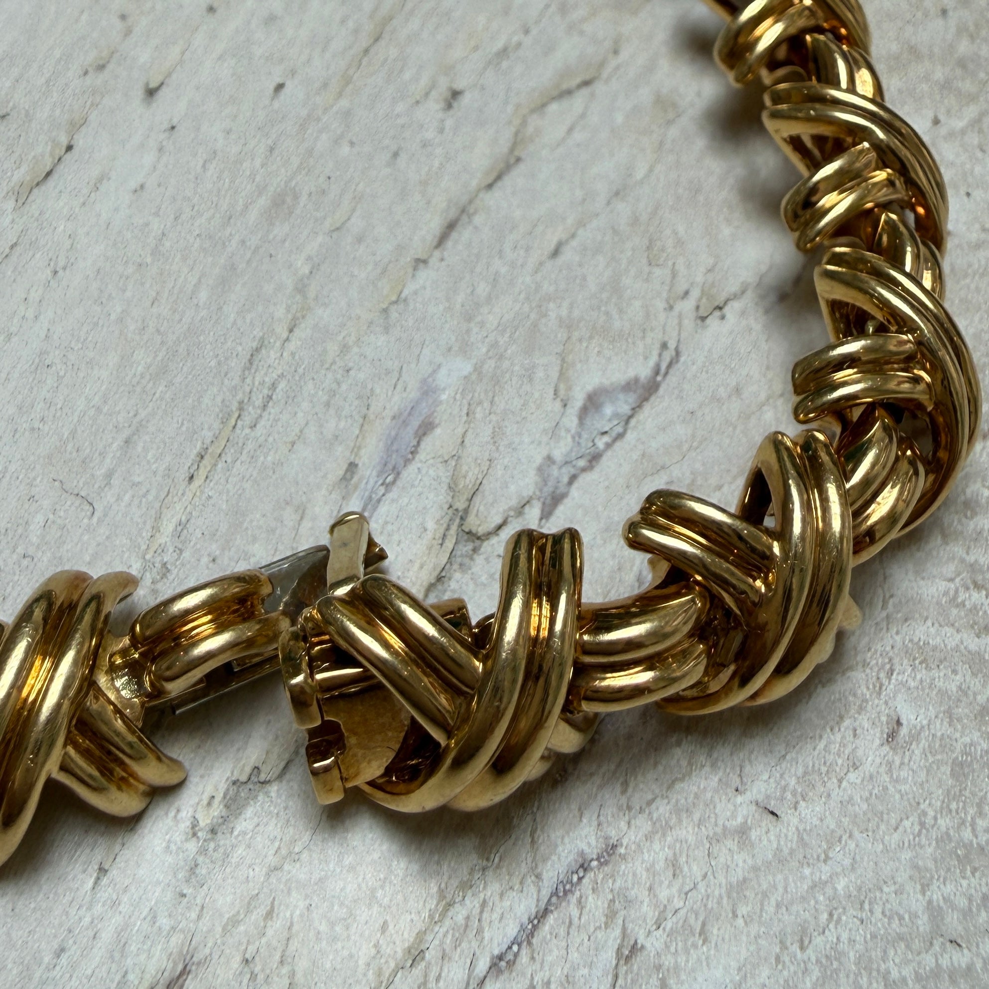 Tiffany & Co. Signature X Necklace in 18k Yellow Gold